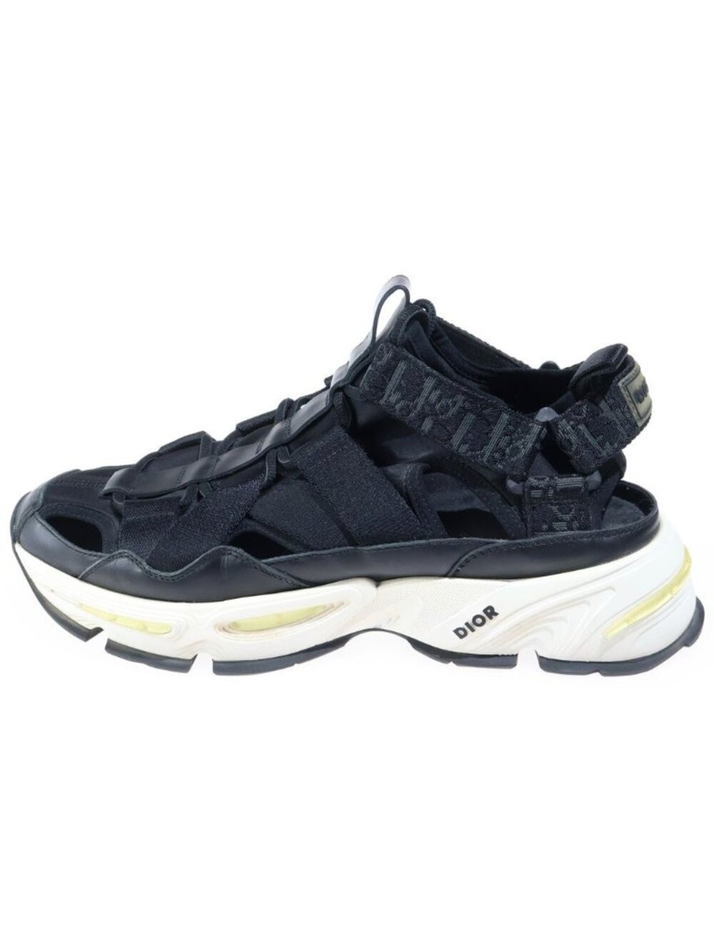 Dior Oblique Neoprene Nylon Sandals Sneakers Black